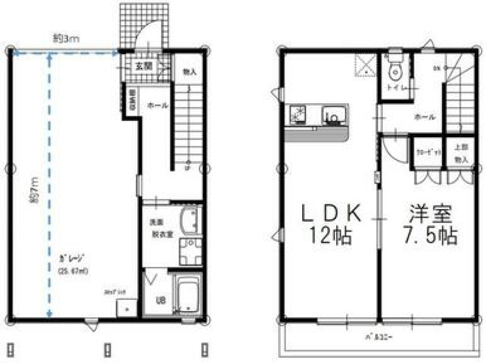セクシーなメカニックに恋して［新築］の間取り図