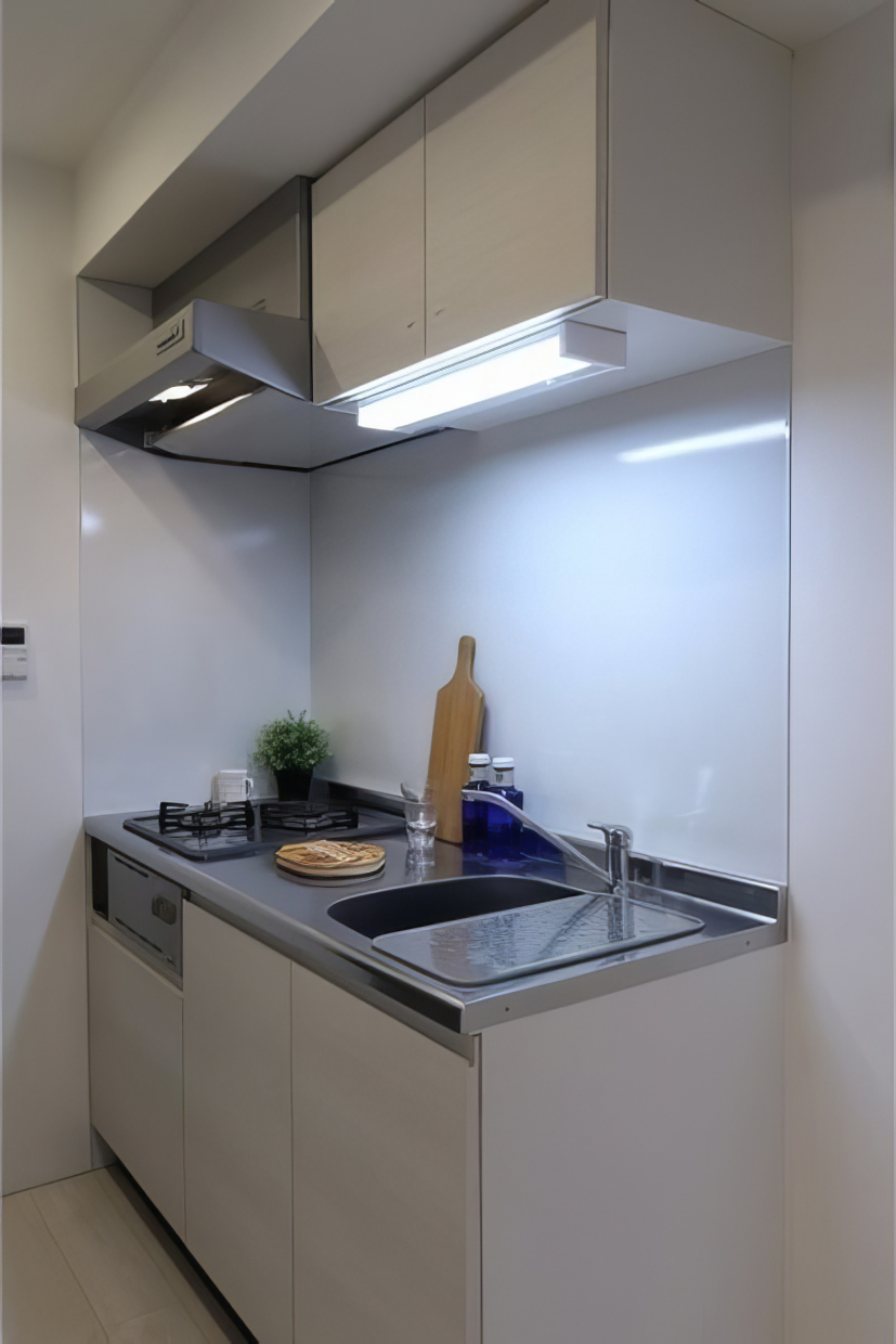 キッチンはガス2口です