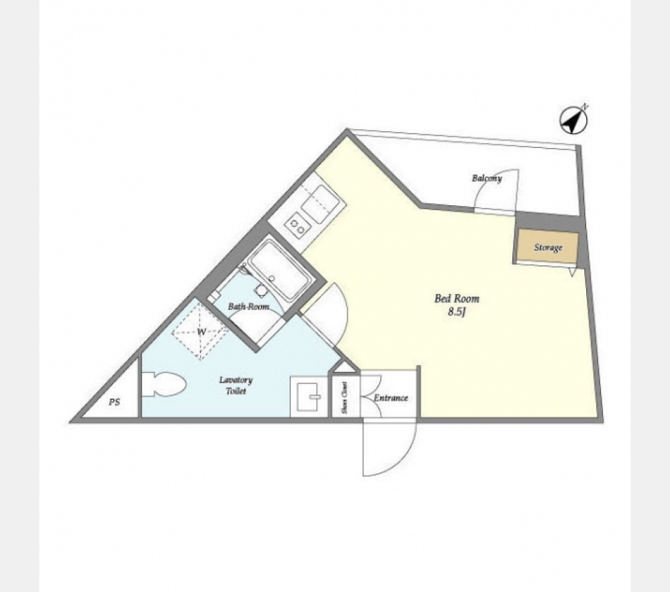 Ｔｈｅ　Ｃｏｎ－Ｔｏｕｒ　Ｈａｔａｎｏｄａｉ 301 号室の間取り図