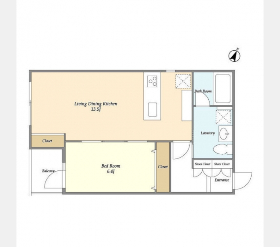 Like a Crystal. ［デザイナーズ］の間取り図