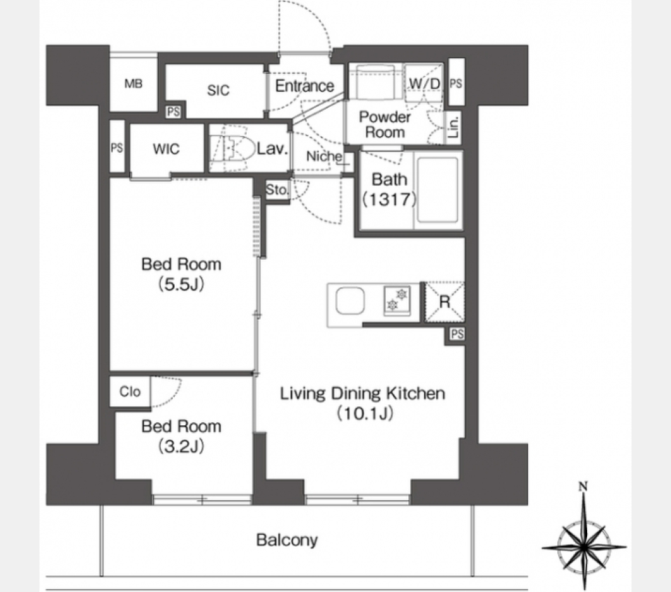 屋上テラスが決め手［ペット可］の間取り図