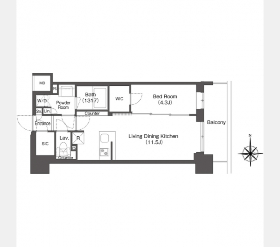 【新築ペット可】あれもこれも揃ってるの間取り図