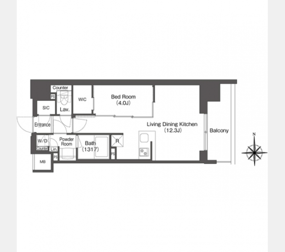 【新築ペット可】緑感じる贅沢な日常の間取り図