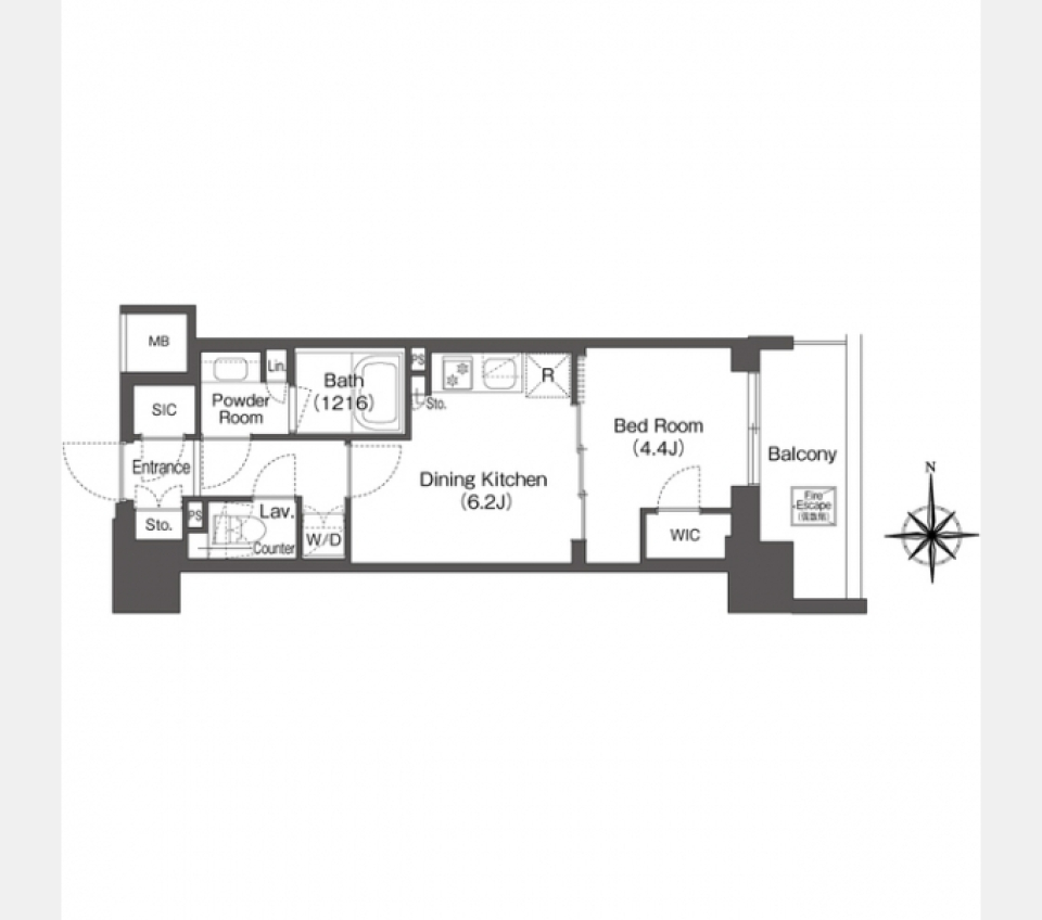 【新築ペット可】都会のオアシス、有りますの間取り図