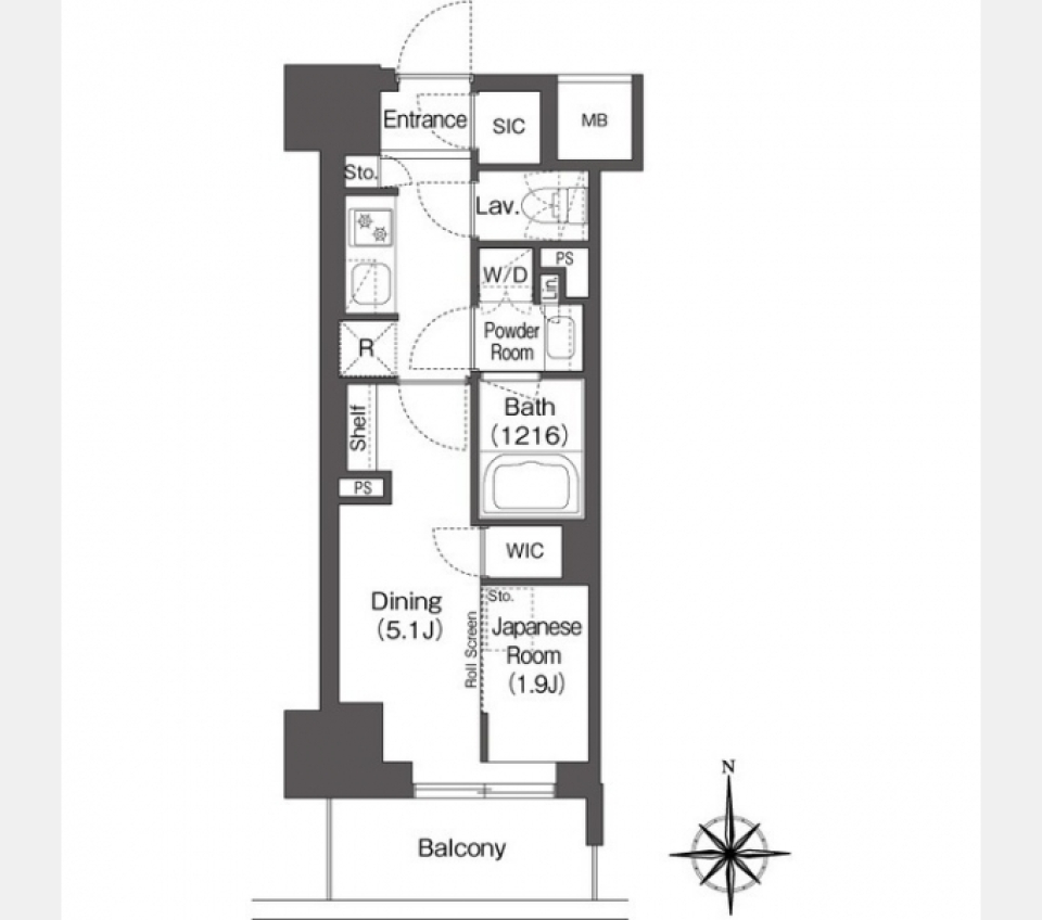 【新築ペット可】寝室は旅館風にの間取り図