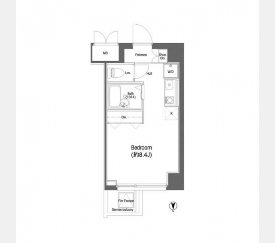 コンフォリア東中野0501号室の間取り図