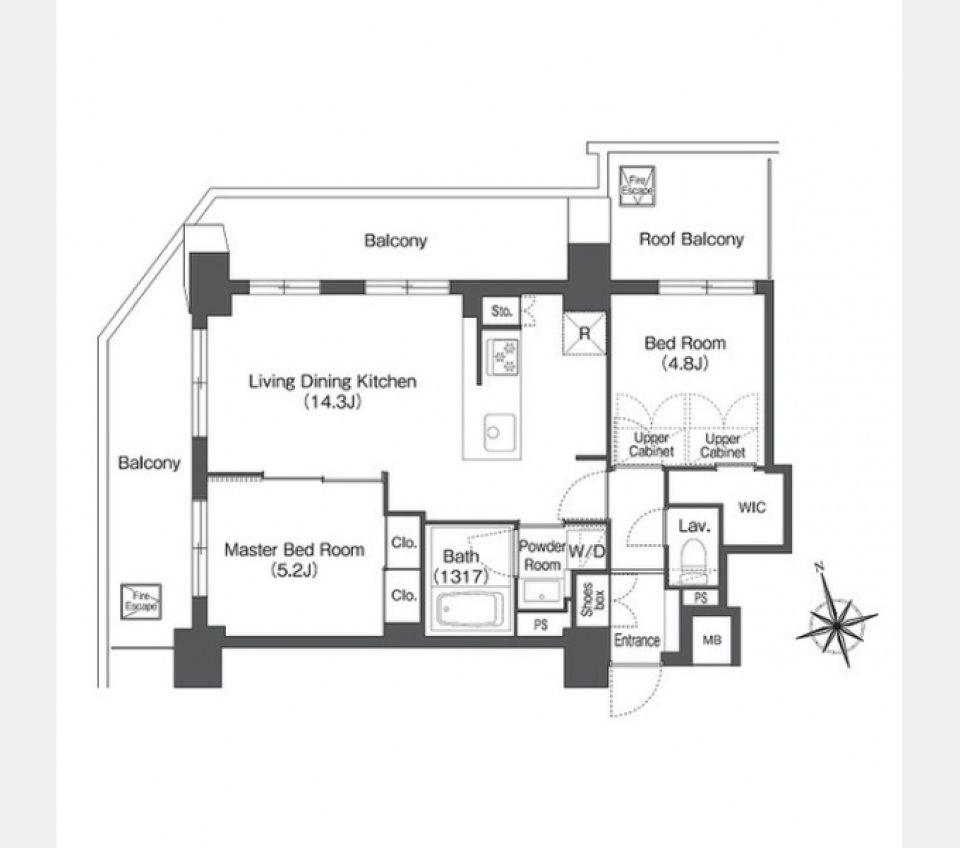 縁取られた景色［ペット可］の間取り図
