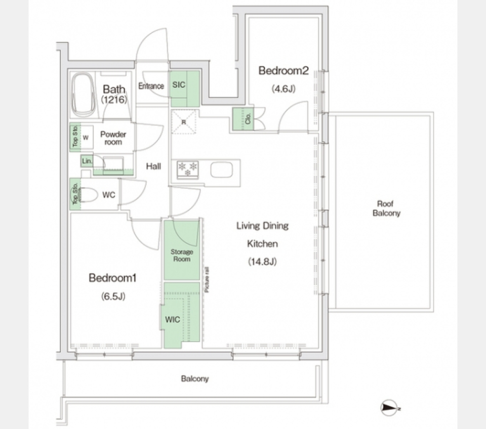 心地よさに包まれたならの間取り図