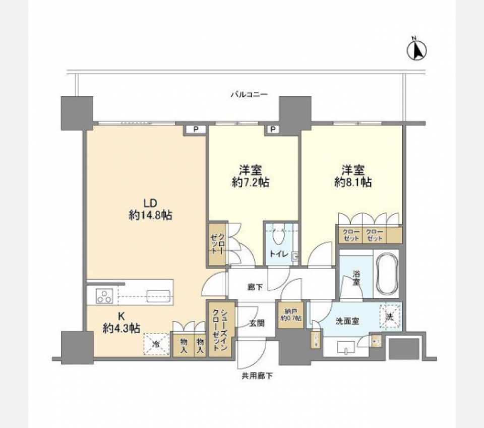 疲れの癒し方、日々のミストサウナ　渋谷駅徒歩圏内の間取り図