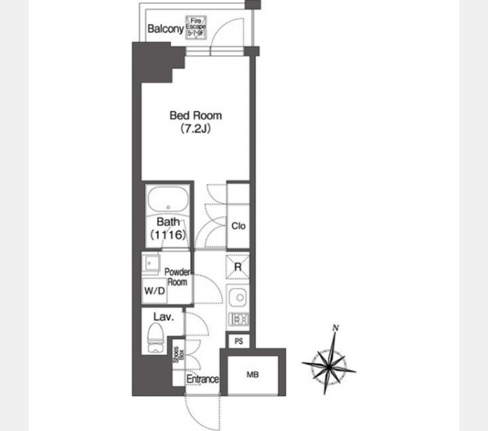 都会のオアシスへ愛犬と散歩を　〈ペット可〉の間取り図