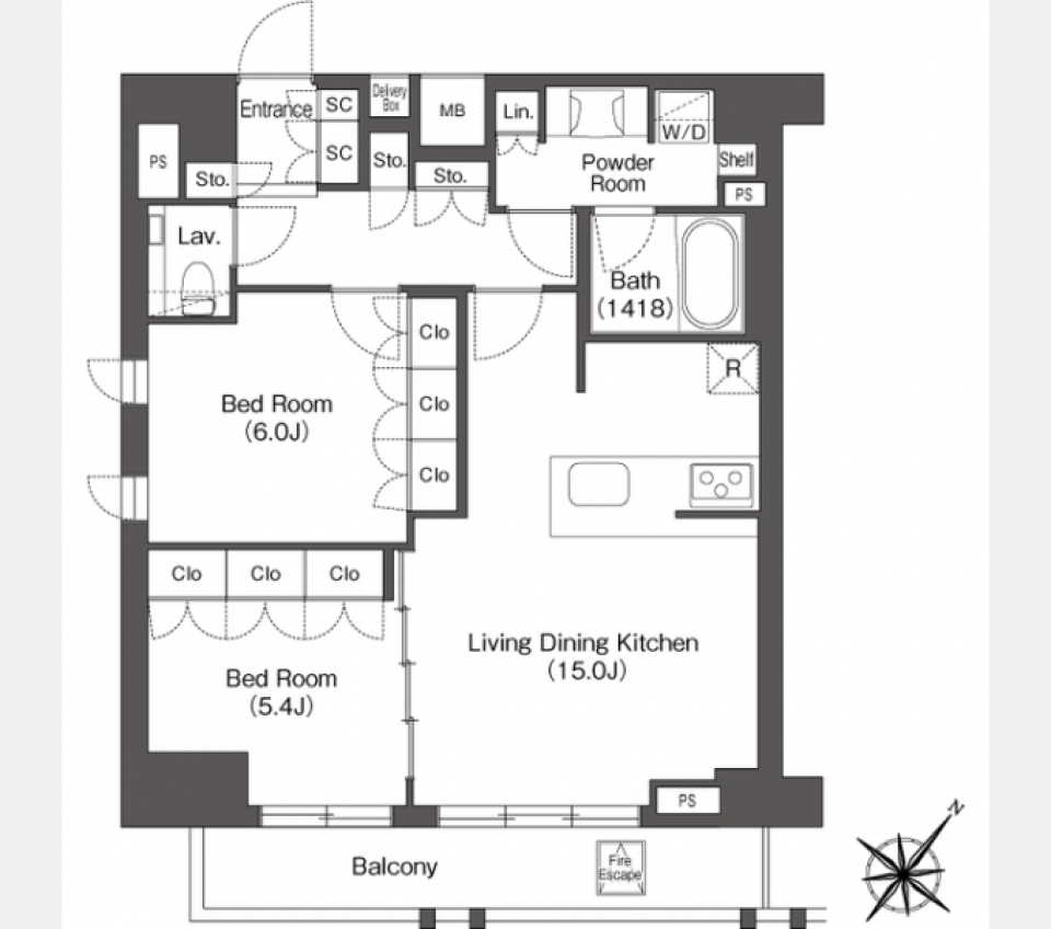 ホテルライクはお好きですか？の間取り図