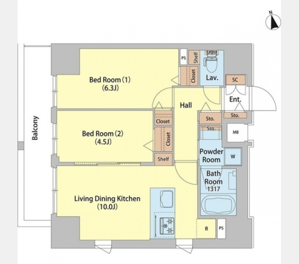 Calm down.の間取り図