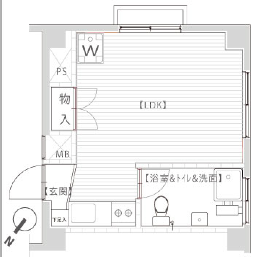 昭和にタイムスリップ　JR山手線目黒駅徒歩10分の間取り図