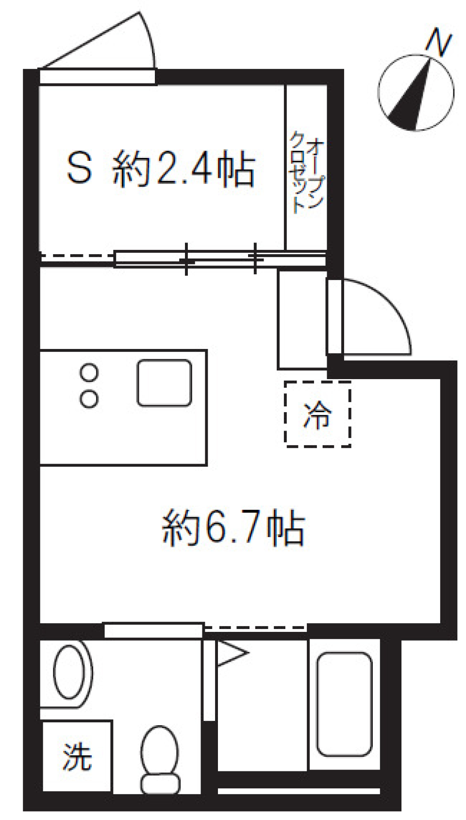 ブラックで決める！！［築浅］の間取り図
