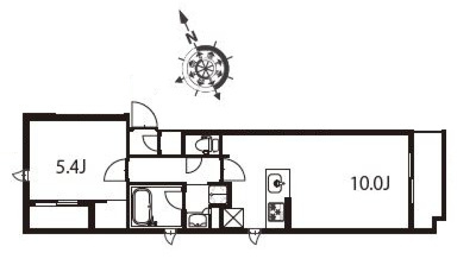 SIMPLE IS THE BEST 京急本線 立会川駅まで徒歩3分の間取り図