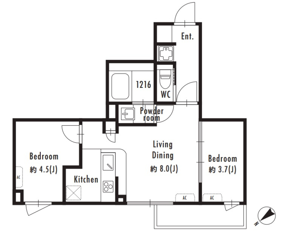 憧れのコンクリート部屋♪【新築！！】の間取り図