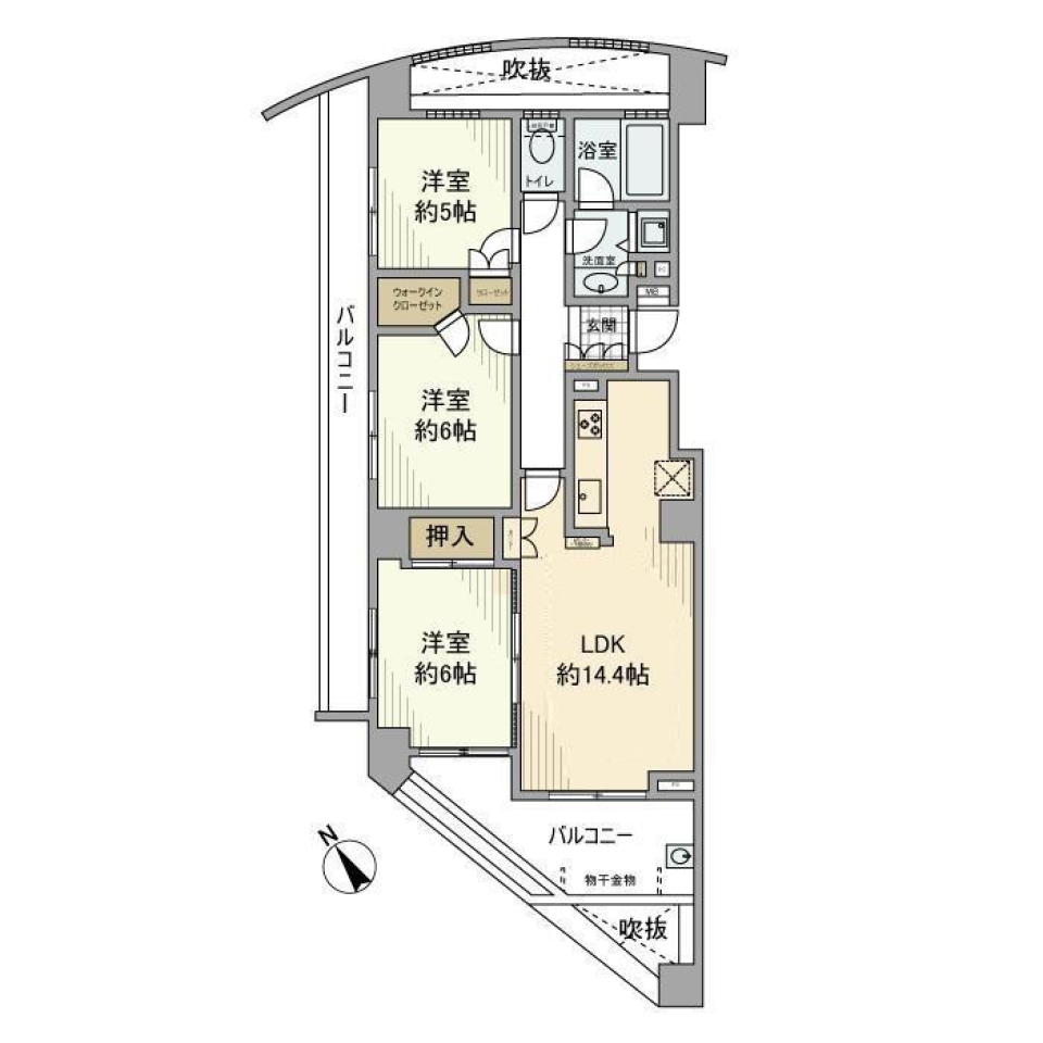 和洋折衷の趣 東急田園都市線 用賀駅まで徒歩9分の間取り図