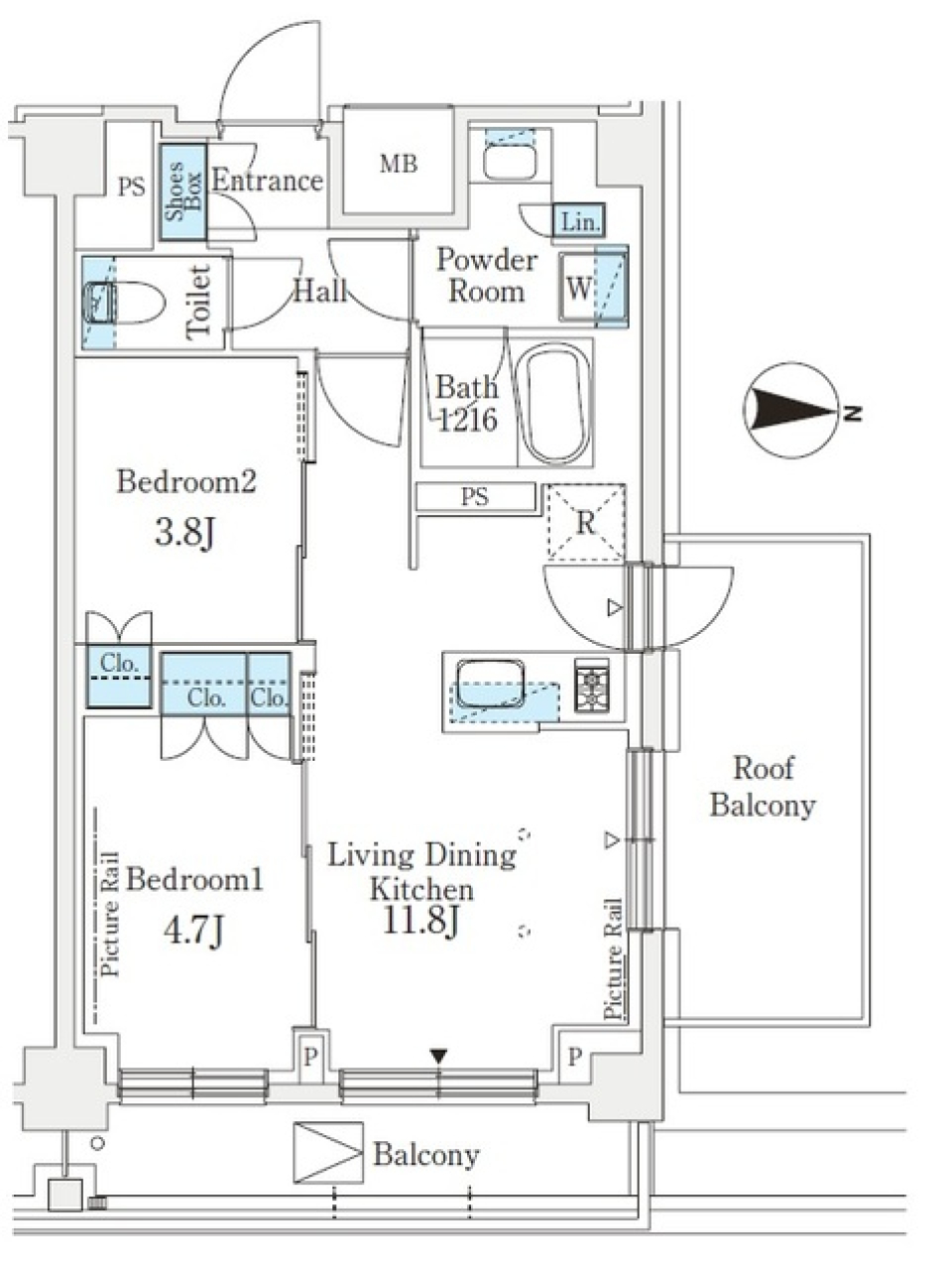 料理しながらあなたと話せる幸せ 　対面式キッチン導入の間取り図