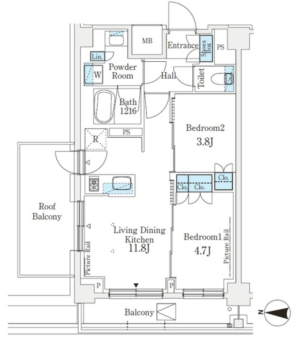 じんわりと温まる部屋　JR横須賀線 西大井駅まで徒歩7分の間取り図