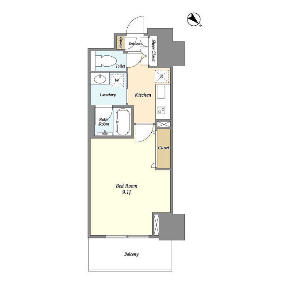 フロンティア新宿タワー　 2203号室の間取り図