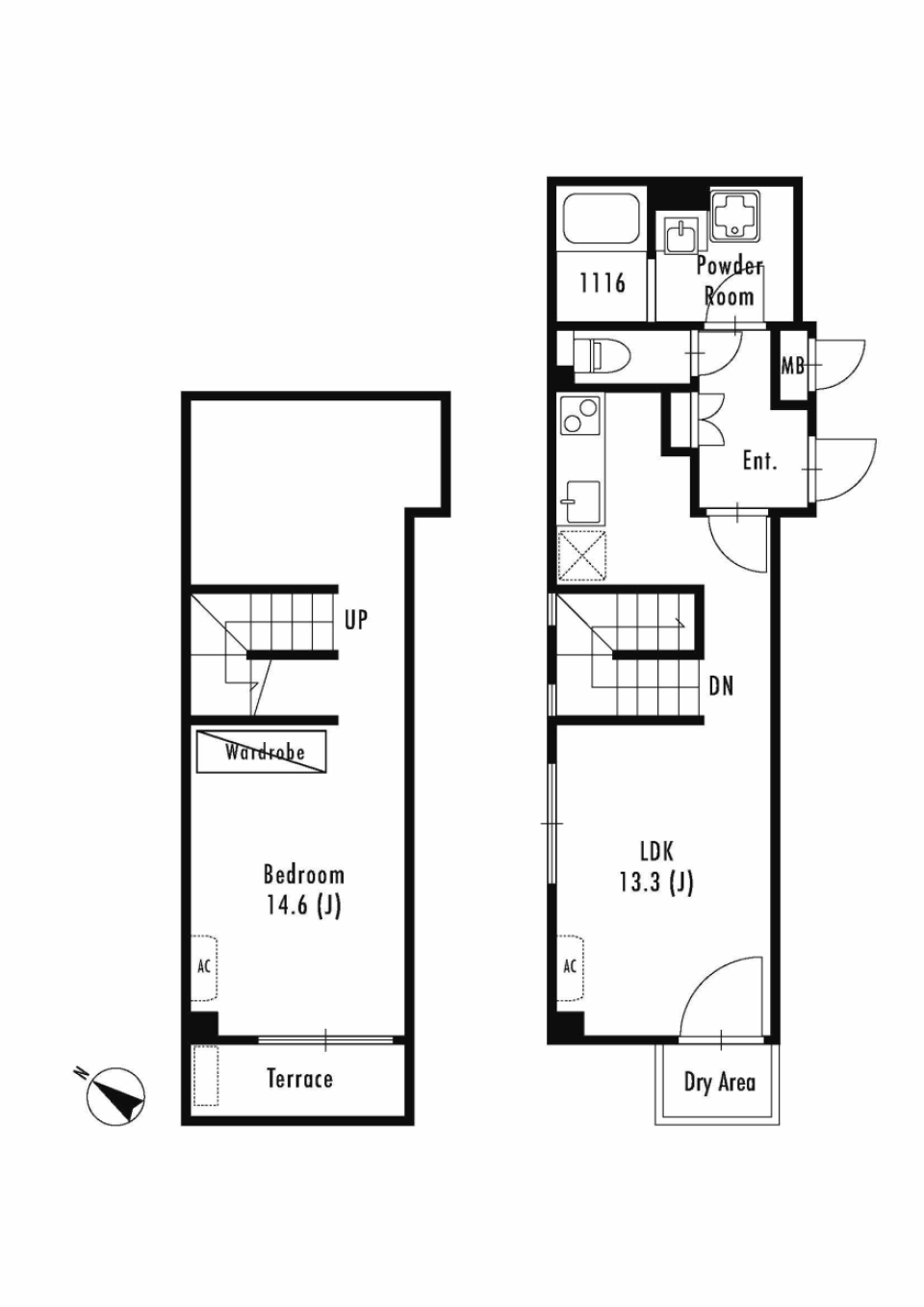 どこから見ても美しい［デザイナーズ］の間取り図