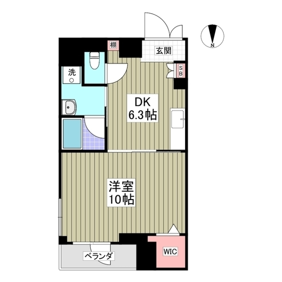 アトリエに住まうの間取り図