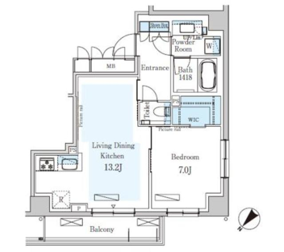 ブリリアントな住まいの間取り図