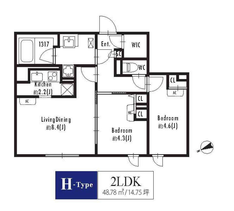 GRANPASEO西新宿 402号室の間取り図