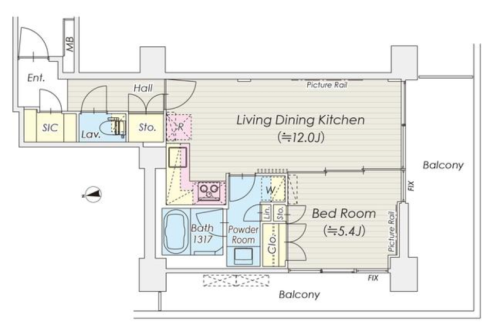 Re Bornの間取り図