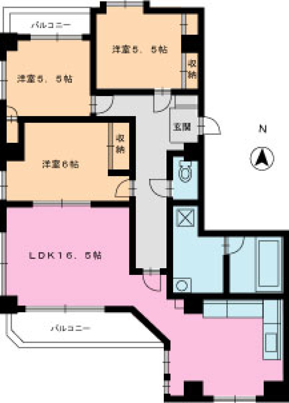 アーバン音羽　901号室の間取り図