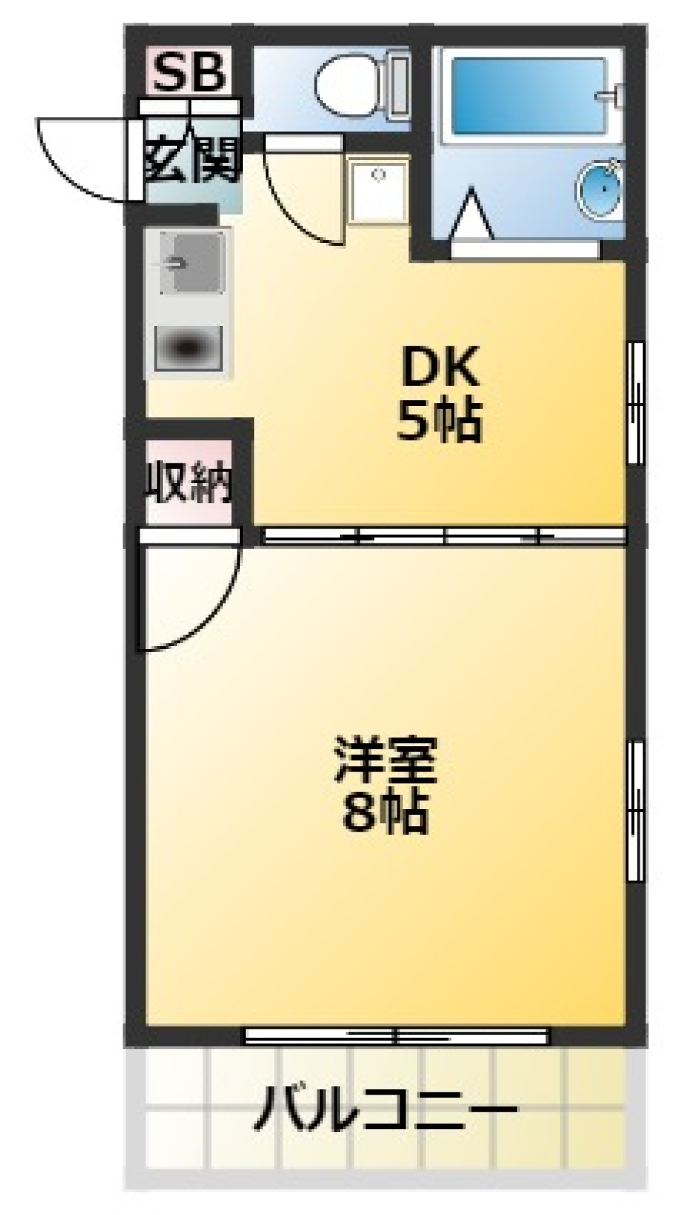 大山いずみ　207号室の間取り図