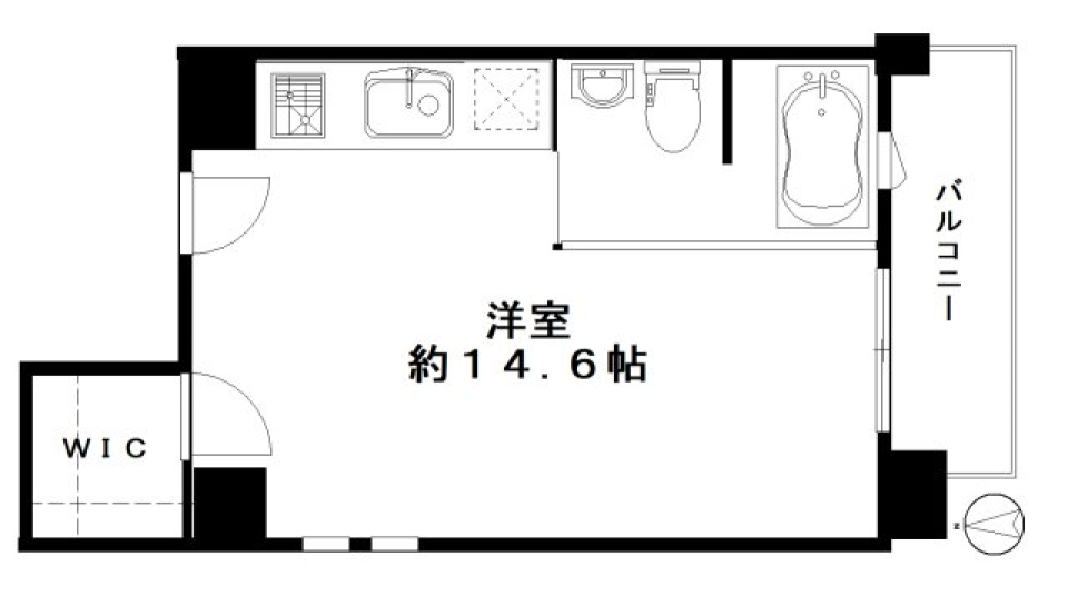 代々木上原の透明の間取り図