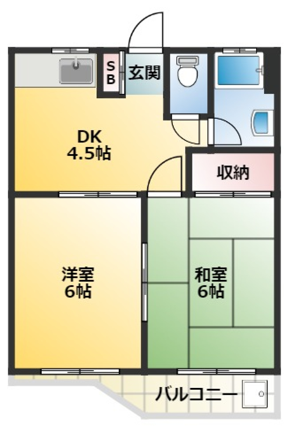 村上コーポ 303の間取り図