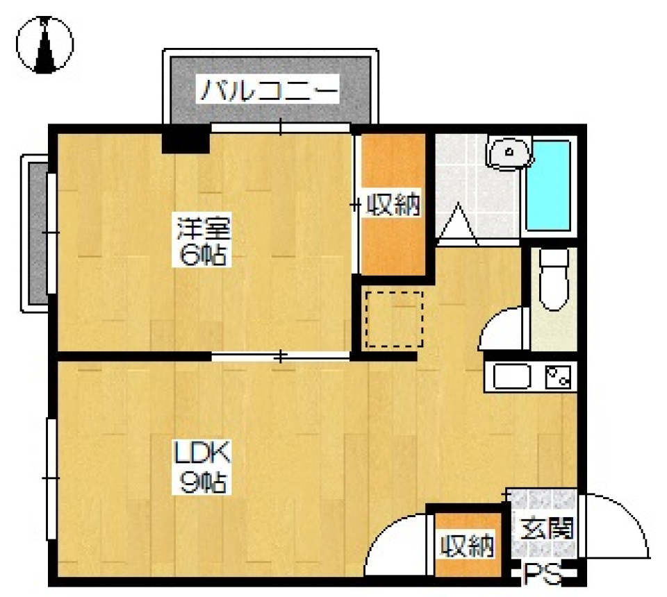 鹿鳴館Ⅱ 303の間取り図
