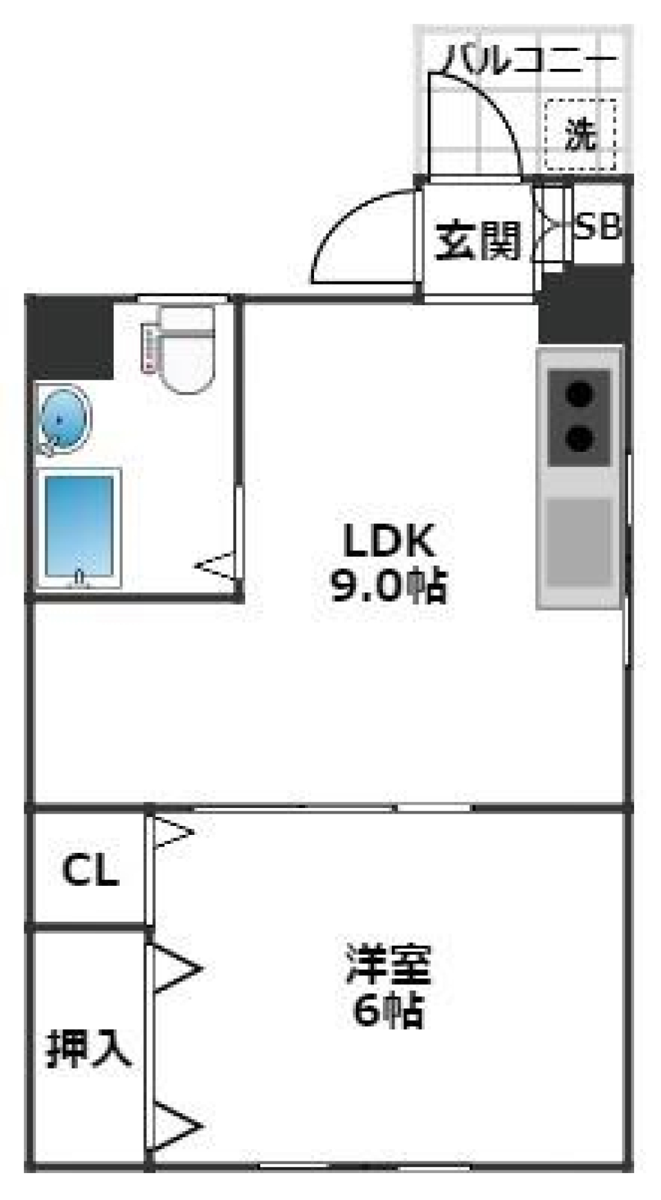 マンションキリイ　501の間取り図