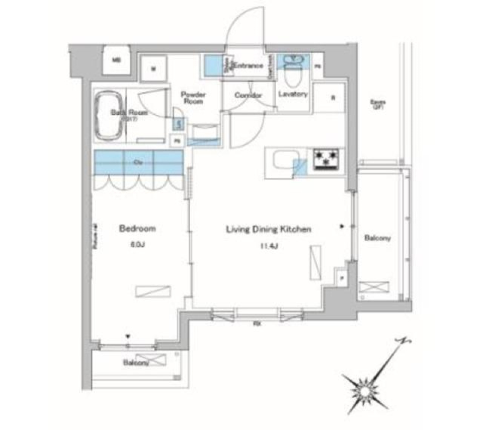 ルフォンプログレ中野富士見町　310号室の間取り図
