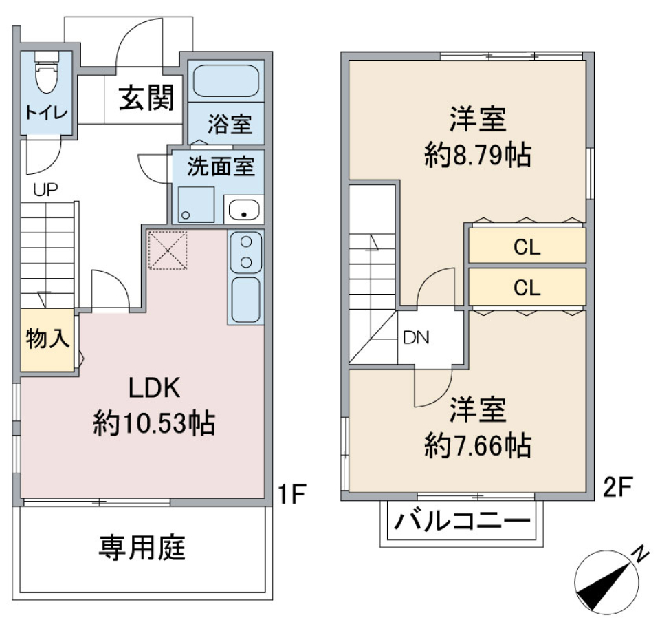 エスパスよもぎ台 Cの間取り図