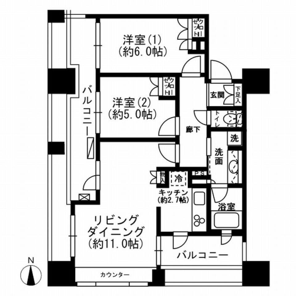 二人＋&alpha;の幸せ計画の間取り図