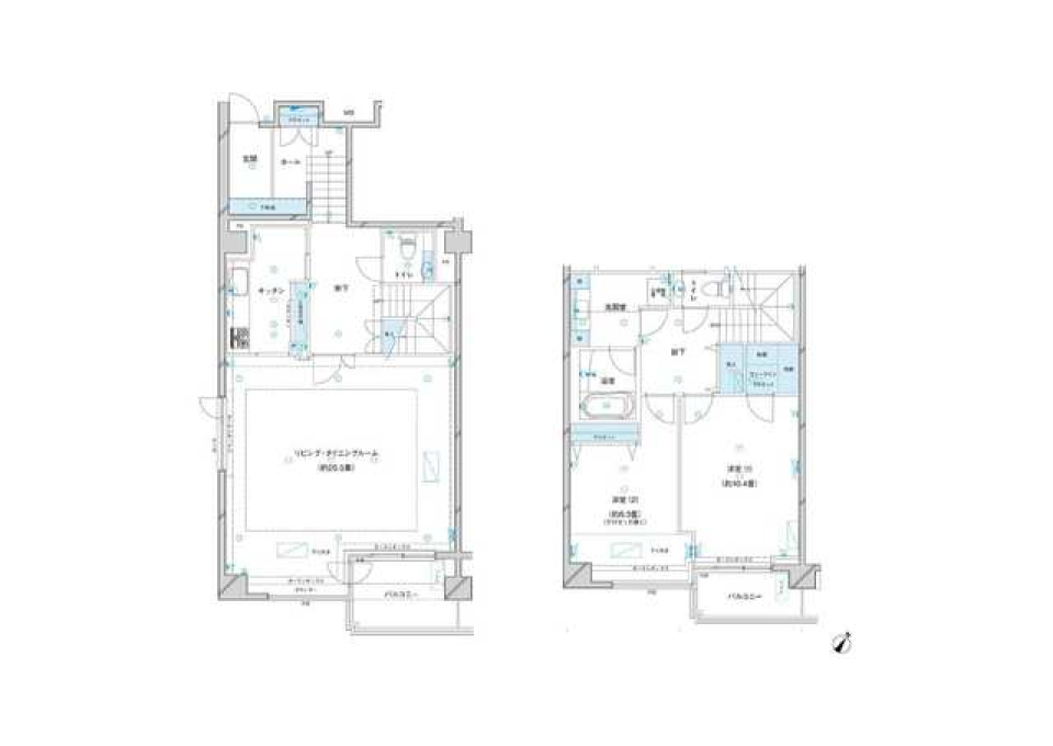 参宮橋マンション 501の間取り図
