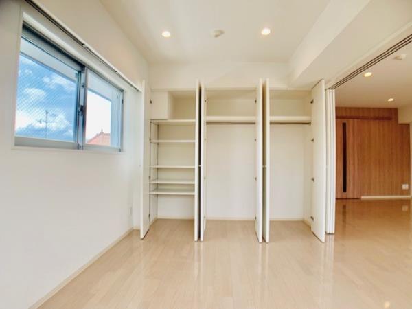 ハンガーラックと棚のハイブリッドは使いやすいです