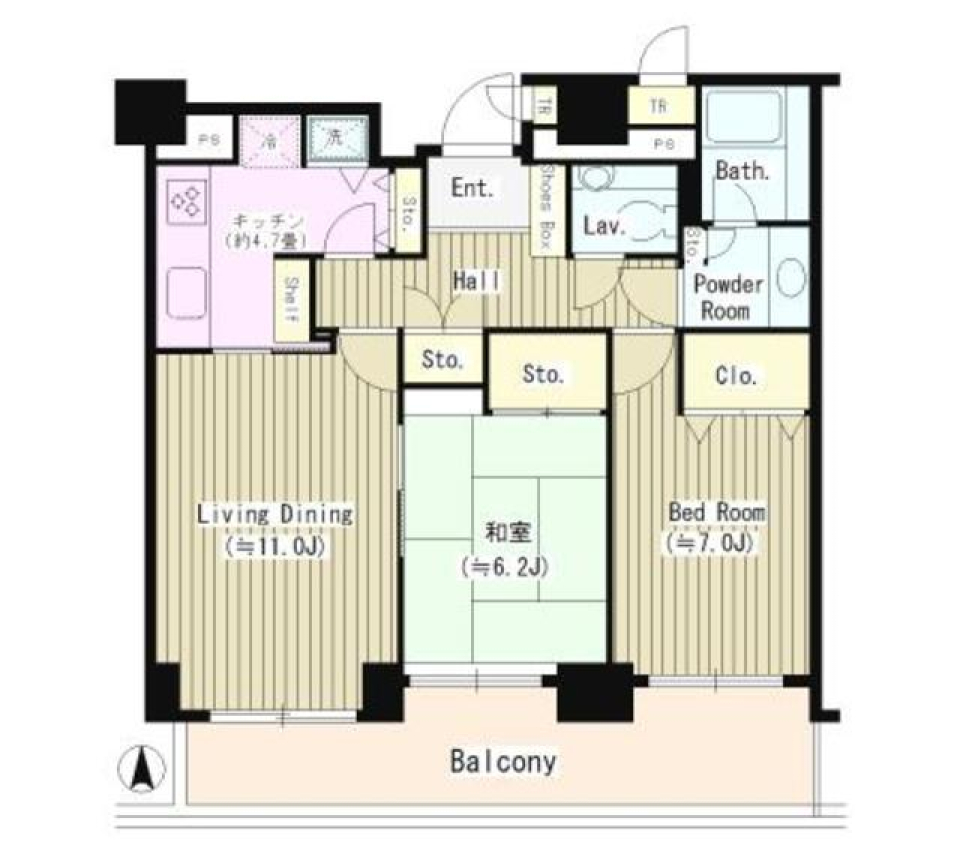 西新宿パークサイドタワー　803の間取り図