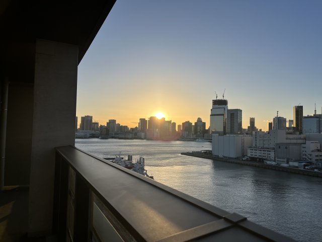 バルコニーからは美しい景色が。