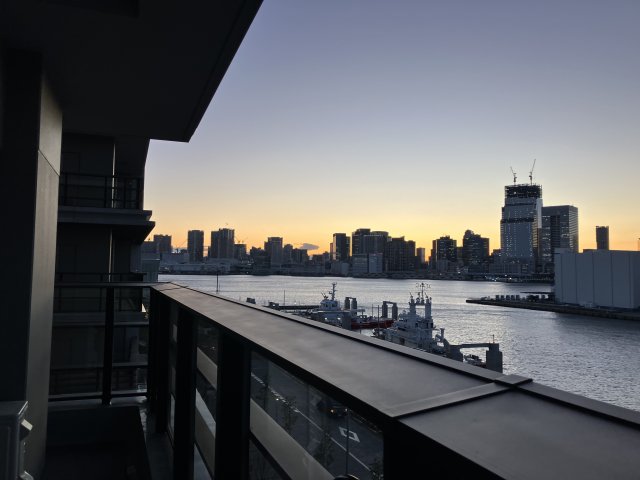 ベランダからの景色に癒されてください