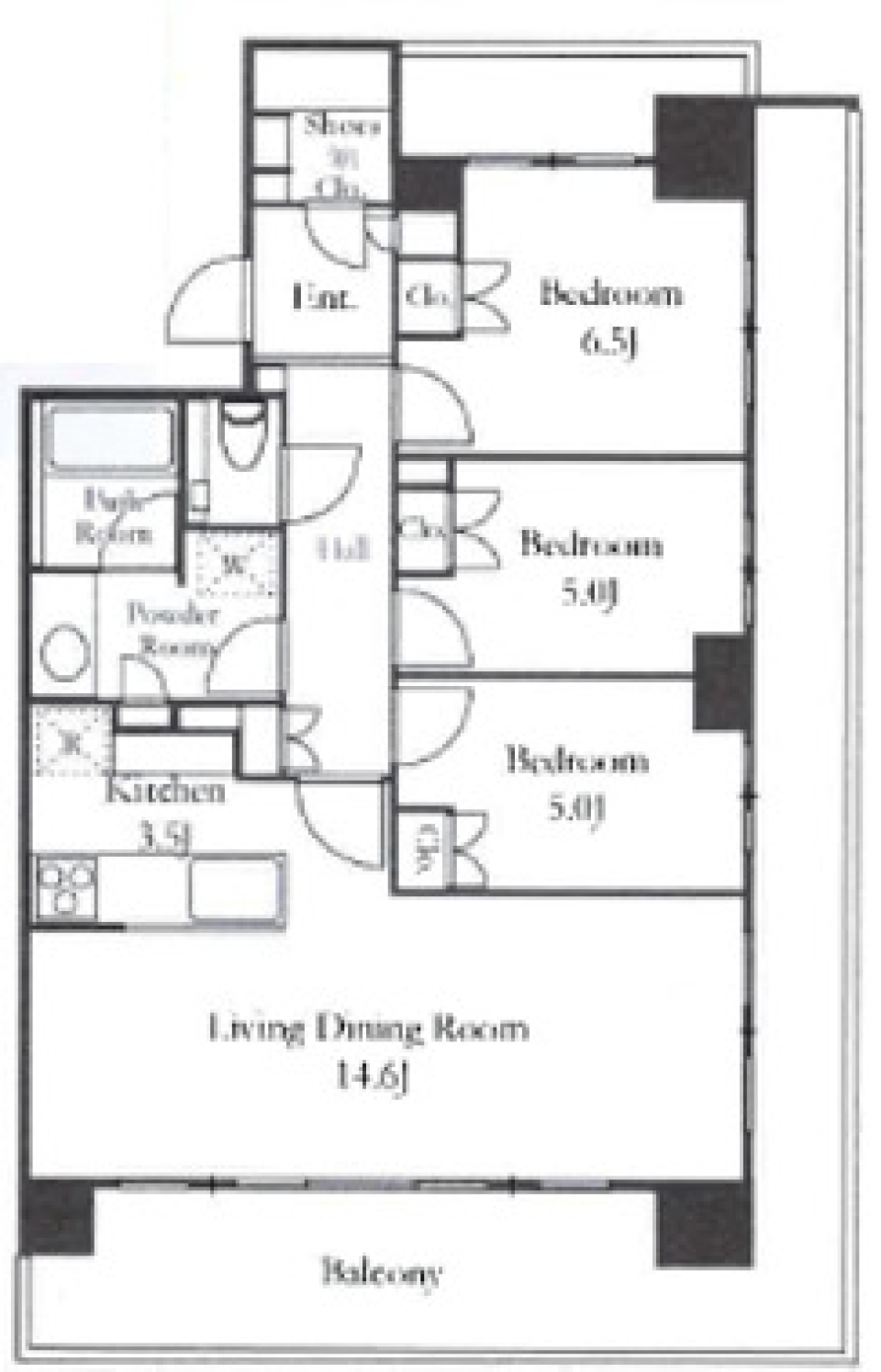 家族と過ごす夕方のひと時［新築］の間取り図