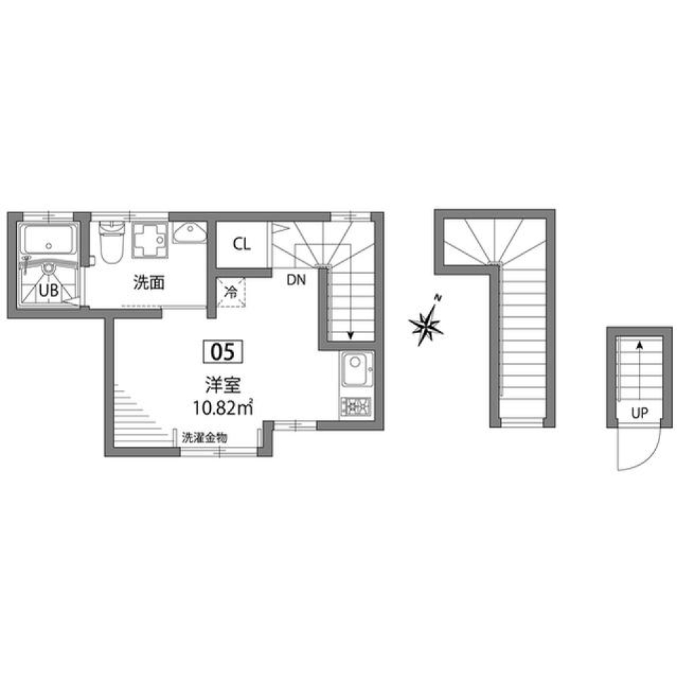 見た目も大事、中身も大事の間取り図