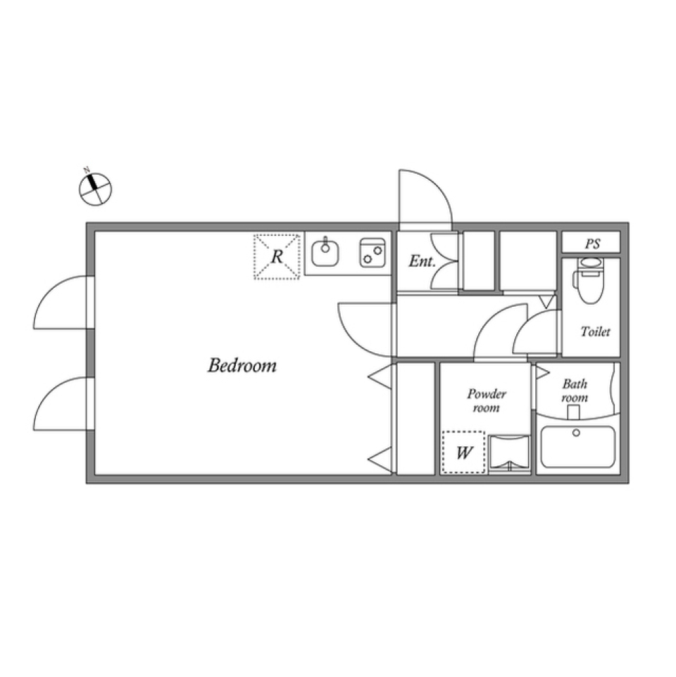 ＬＥＧＡＬＡＮＤ市谷薬王寺 0403号室の間取り図