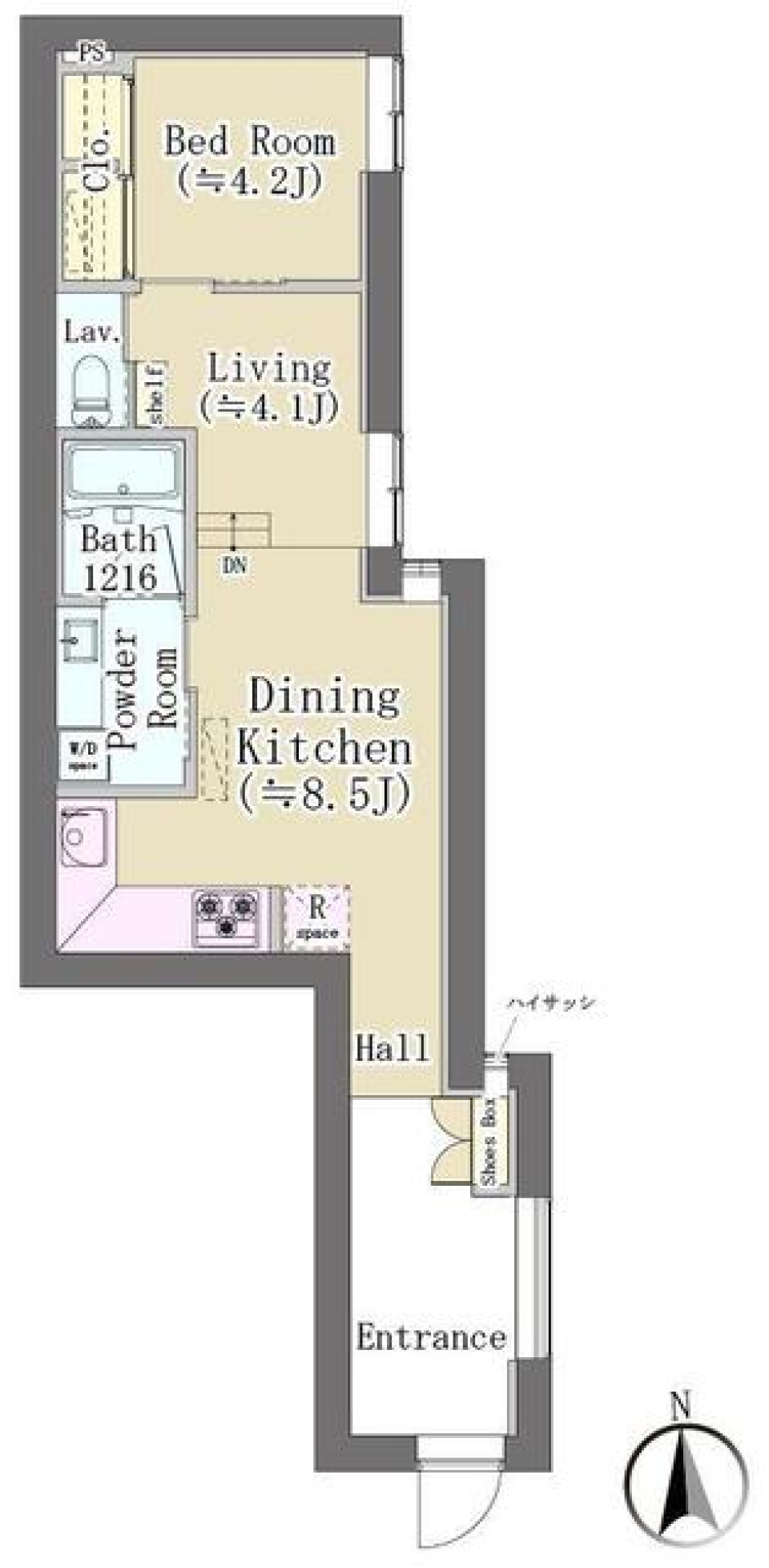 玄関土間スペースを活用しようの間取り図