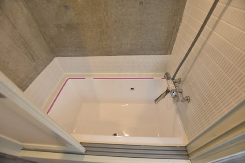 海外のホテルみたいなバスルームですね