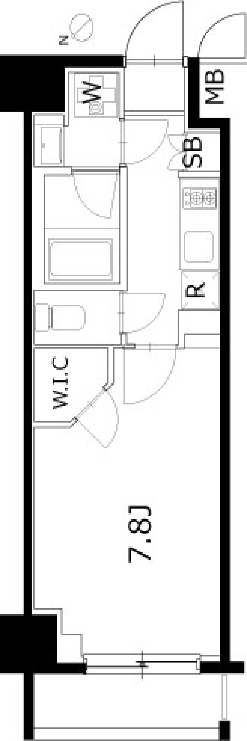 ケーディーエックスレジデンス豊洲　333号室の間取り図
