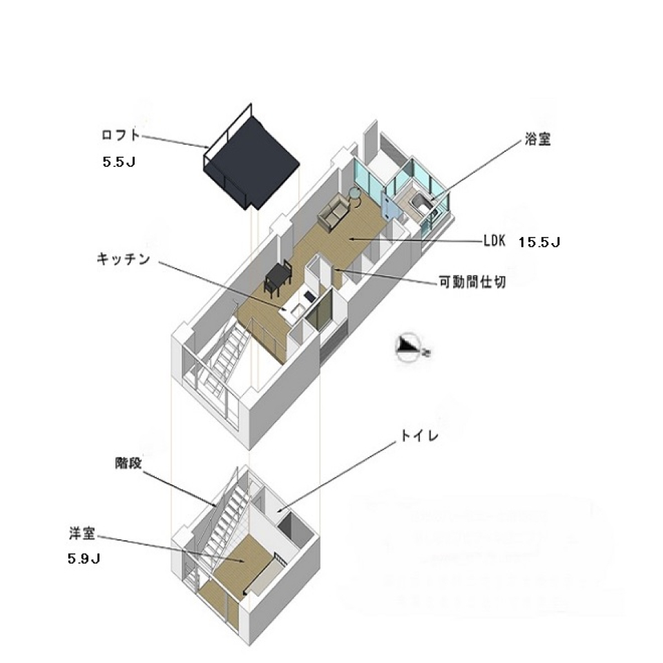 なにこれ？！スタイリッシュの極みの間取り図